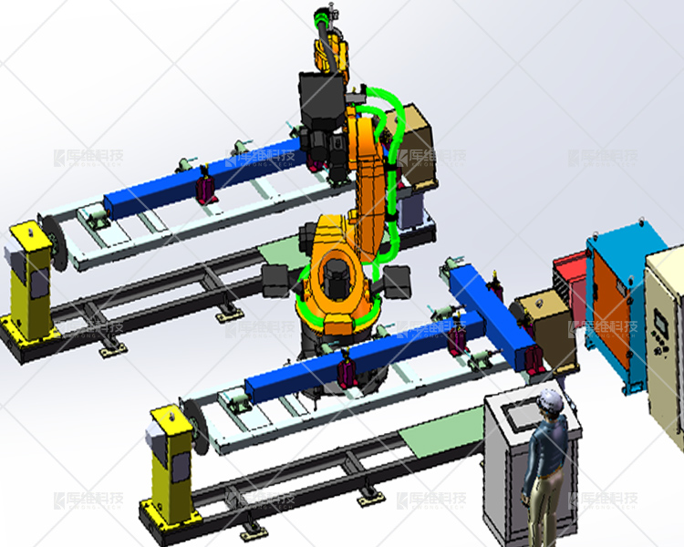 焊接<a href='http://m.51jixie.net.cn' target='_blank'><u>機器人工作站</u></a>布局